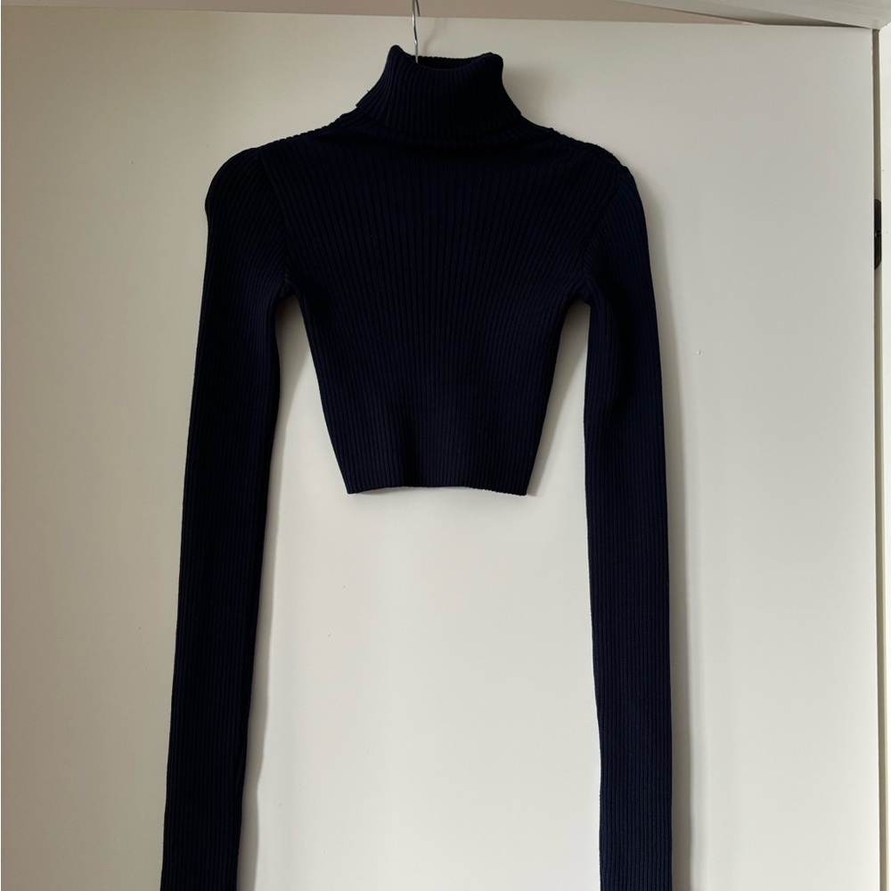 Jacquemus Deep Blue Ribbed Knit